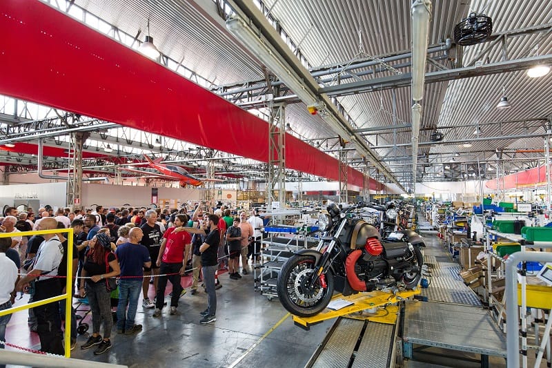 04 moto guzzi open house 2018 visita linea assemblaggio