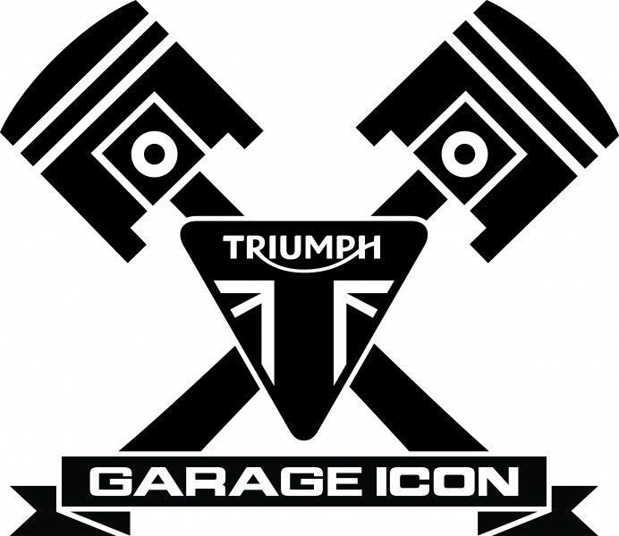 Logo Triumph Garage Icon Positivo