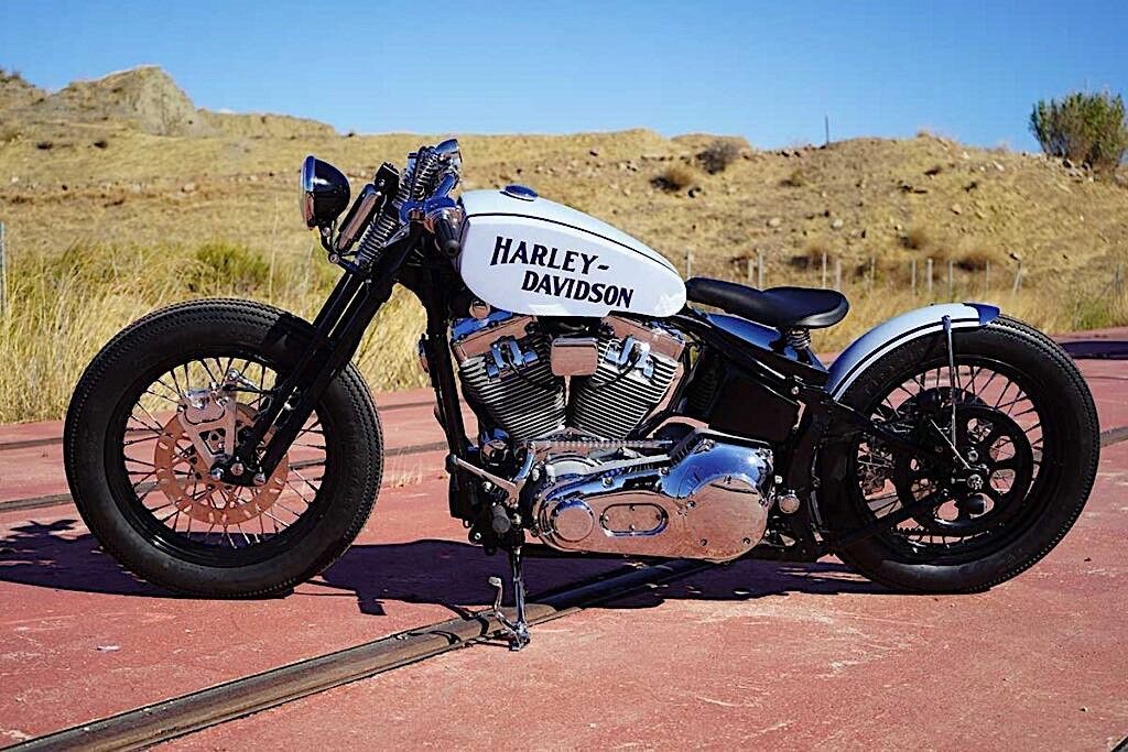 harley davidson springer bobber blue 7