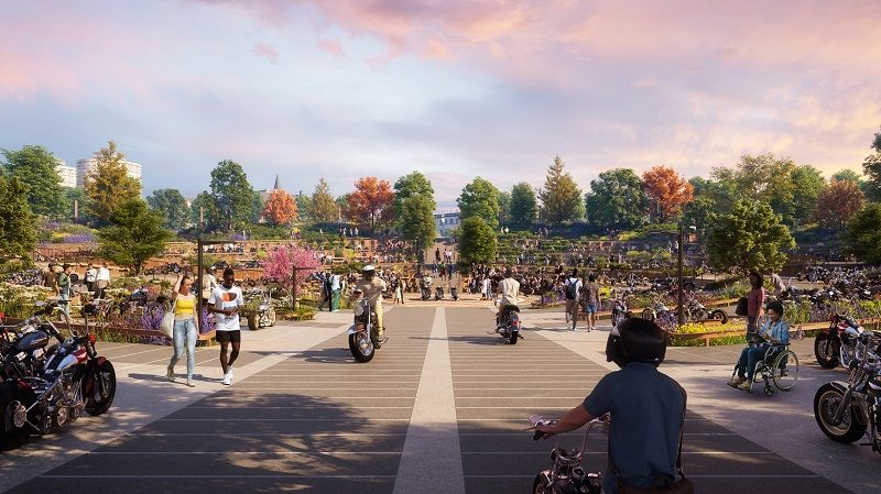 harley davidson motorcycle amphitheatre heatherwick studio dezeen 2364 col 3