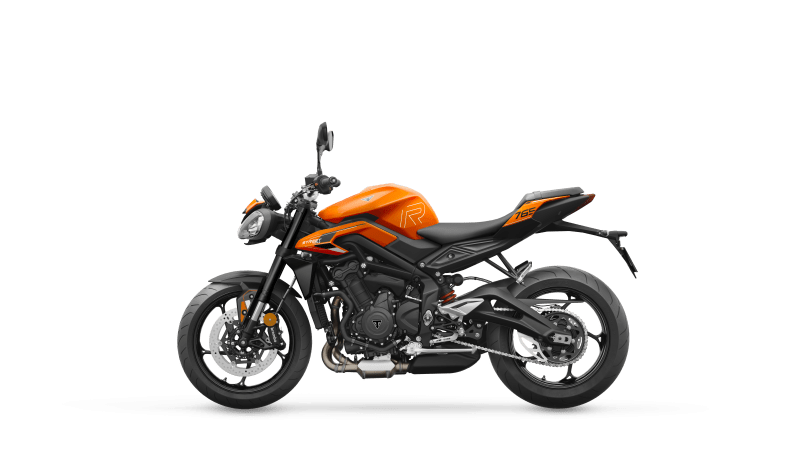 Street Triple R A2 MY25 Matt Baja Orange LHS