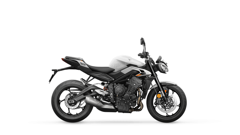 Street Triple R A2 MY25 Pure White RHS