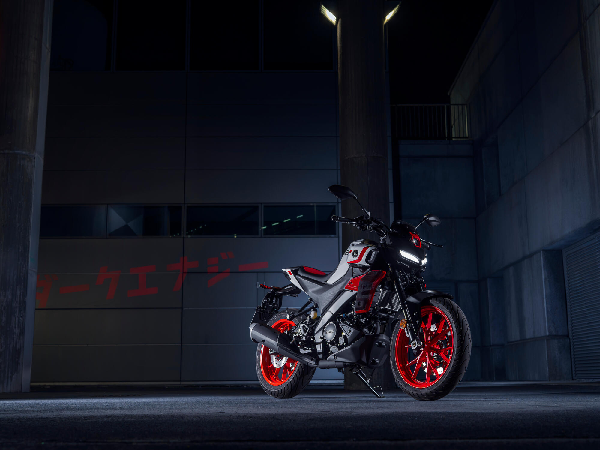 2027 Yamaha MT125A EU Redline White Static 002 01