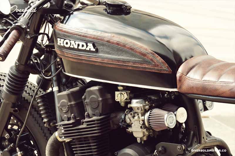 Honda CB Sevenfifty 750 bratstyle Overboldmotor 13