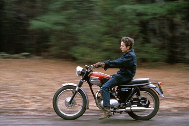 5x7 Bob Dylan Motorcycle Motion John Launois LR