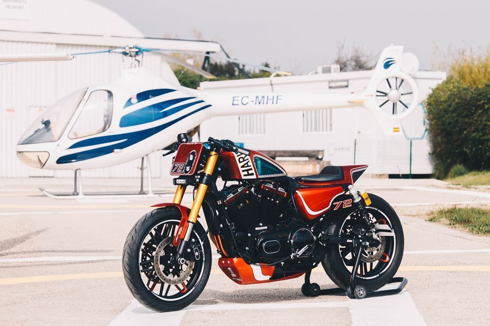 King of Kings Daytonas Red Harley Davidson Barcelona 1