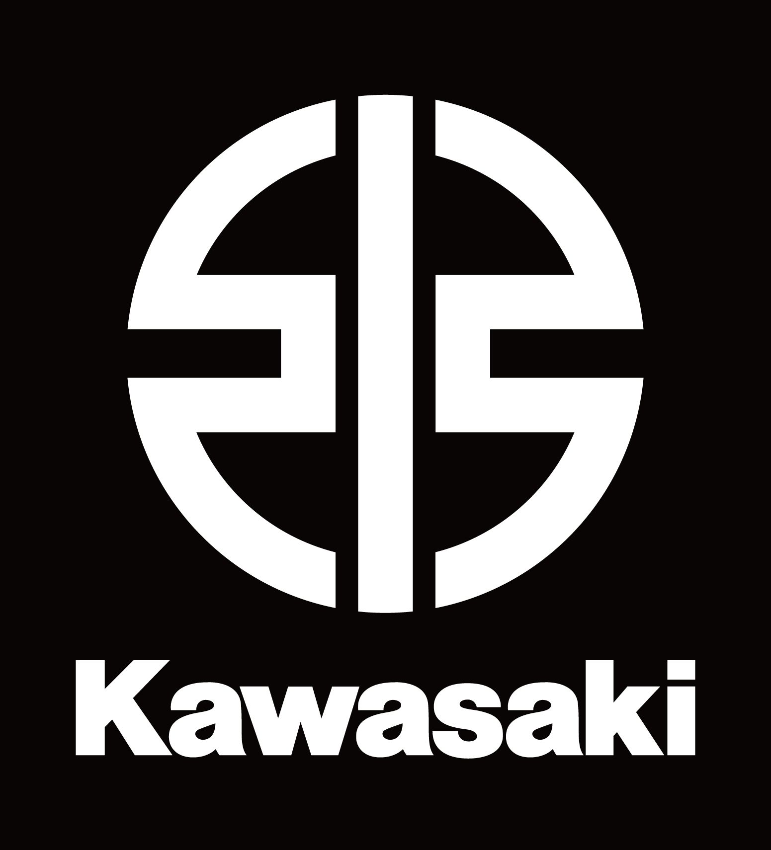 hi Brand Symbol Kawasaki Vertical White RGB
