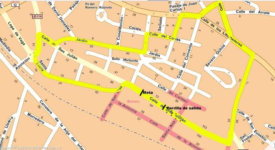 CircuitoLaBanezaMapa