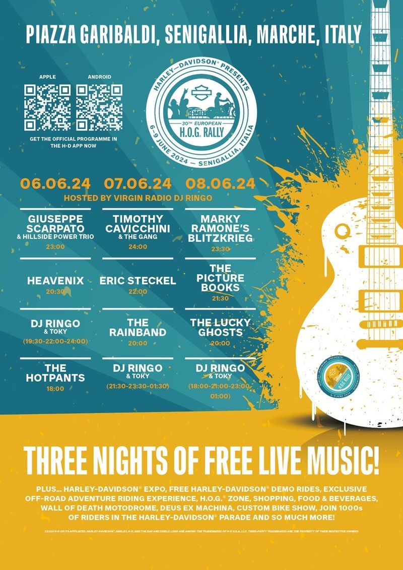 24 H.O.G. Rally Music Poster