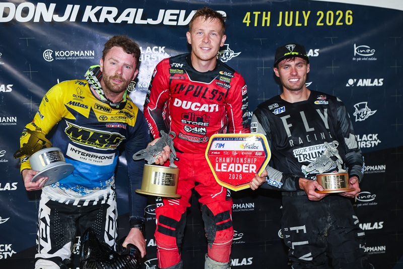 podium at 2026 fim flat track world championship donji kraljevec croatia jesper veldhuizen